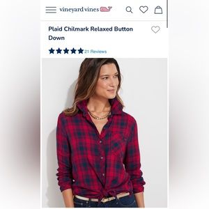 Women’s Vineyard Vines Plaid Chilmark Relaxed Button Down